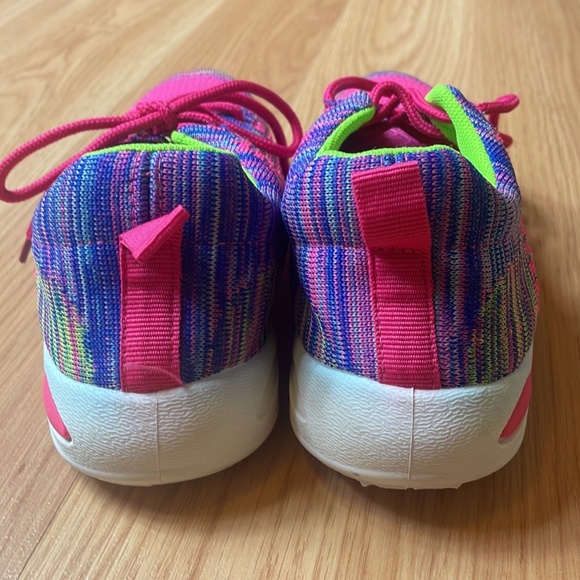 Pro Sport Girls Sport Shoes, Sneakers, Size 2, Color: hot-pink/neon-green, multi - Picture 3 of 9